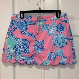 Lilly Pulitzer scalloped skort